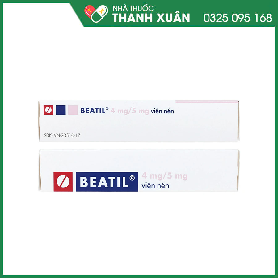 BEATIL 4mg/5mg thuốc điều trị tăng huyết áp vô căn và bệnh mạch vành ổn định